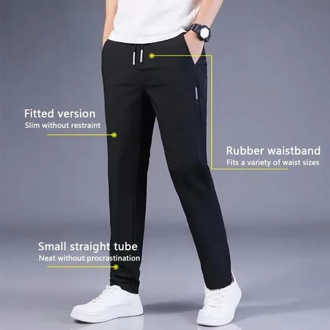 Men's Lycra Daily Wear TrackPants - Buy 1 Get 1 Free (Black + Grey)